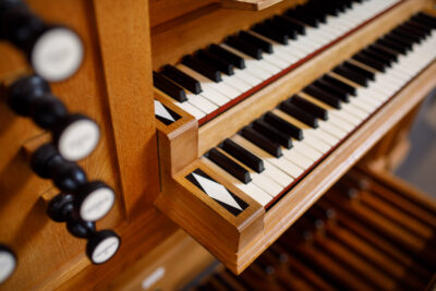 Abbild der Orgeltastatur von St. Martin